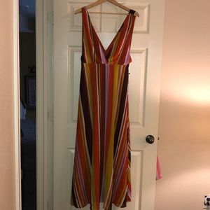 Forever 21 Multi-Colored Striped Maxi Dress